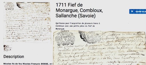 Lot documents anciens