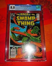 Comics VO CGC 8.0 DC Octobre 1982 Saga of the SWAMP THING N°6