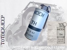 GRENADE INERTE M14 METAL INCENDIAIRE  jeep willys dodge us ENGINEERS ww2