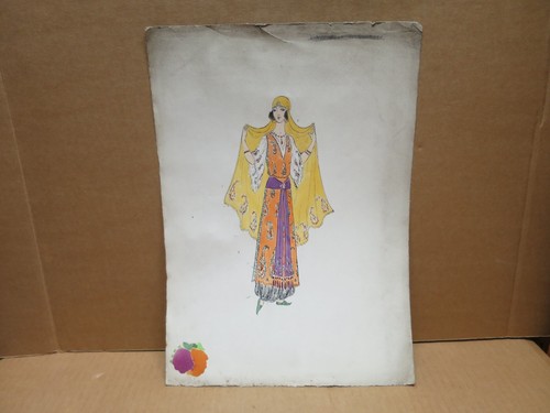 Aquarelle costume théatre - aquarelle,