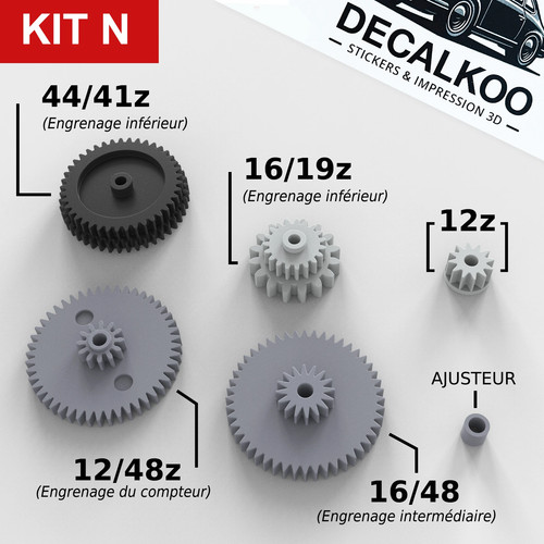 Kit complet engrenages - [kit,