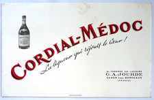 BUVARD - CORDIAL-MÉDOC LA LIQUEUR QUI RÉJOUIT LE COEUR ! JOURDE CENON BORDEAUX