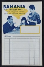 Facture BANANIA Déjeuner