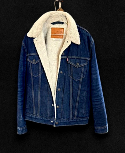 Veste jean doublée sherpa - veste,