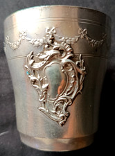 ancienne Timbale en argent massif Minerve à fondre ou à garder fin 19e début 20e