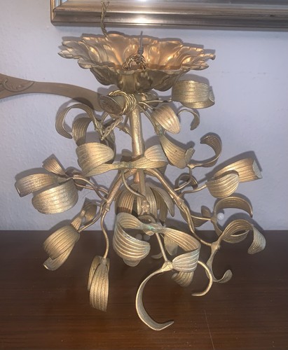 Lustre bronze boule gui - bronze, de