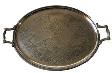 CHRISTOFLE Gallia Plateau de Service Métal Argenté Décor à la Bérain Louis XIV