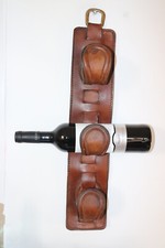 Porte-bouteilles mural vintage par Jacques Adnet, France 1950