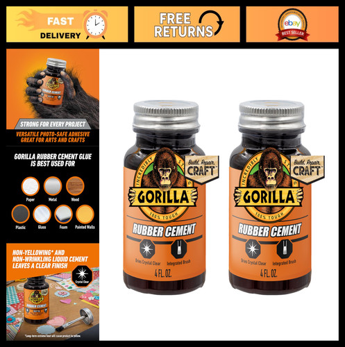 Clear rubber cement - clear, with