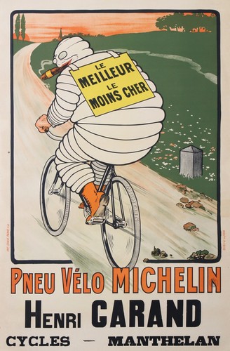 Affiche vintage pneu velo - pneu,