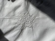 Ancien très grand drap plat