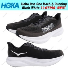 Taille homme Hoka One One Mach 6 running noir blanc 1147790-BWHT