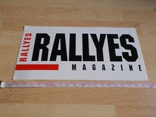 Autocollant RALLYES MAGAZINE