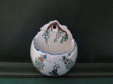 MINI BOUQUETIERE    FAIENCE    HB  QUIMPER  BRETONNE FLEURS