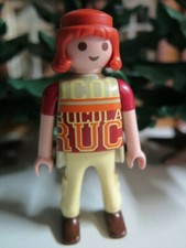 Personnage jeune homme roux passager du bateau ferry boat PLAYMOBIL 5127