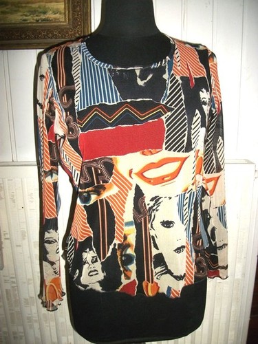 Shirt mesh noir imprimé - mesh,