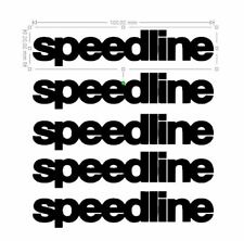 5 STICKERS SPEEDLINE/JANTES/FELGEN/ RIMS  /FUN/ SPORT /MOTORSPORT 20x100mm