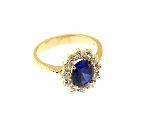 Bague jaune 18k fleur - en, or
