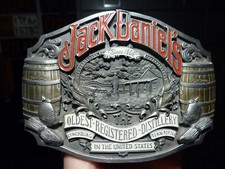 rare grande boucle de ceinture jack daniel's longueur 105mm belt buckle