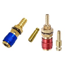 Raccord rapide gaz et eau pour 8mm pour tube laiton pour machines à souder TIG