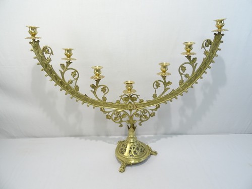 Ancien candelabre bougeoir - ancien,