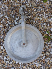 Ancienne poulie de déroulage DERVIEUX Grenoble Aluminium Diamètre 30 cm