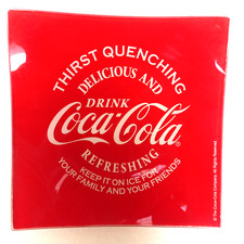 COCA-COLA® RAVIER OU COUPELLE EN VERRE VIDE POCHE 13 cm de côté