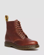 Dr.Martens - Bottines À Lacets 8 Trou Noir 1460 Pascal Cuir Ambassador Marron