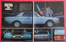 Publicité de presse:  Automobile MERCEDES 280C & Bottes GARDIAN Belle Femme NUE