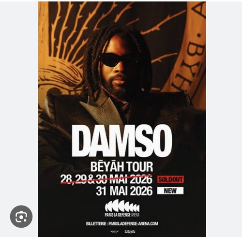 Place concert damso paris - concert,