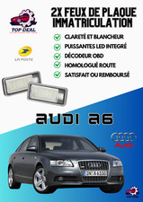 2x Feux de plaque d'immatriculation LED   Audi A6 C6 berline de 2004 à 2011