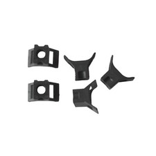 EuroTechnoCom MCO8025 - Boîte de 100 x Embases à visser Ø5mm - Noir