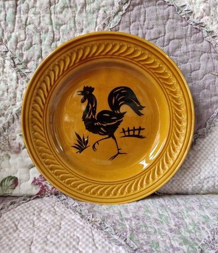 Ancienne assiette gien coq - assiette,