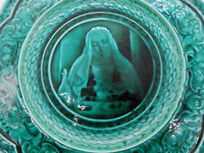 ( 1220 ) MAGNIFIQUE ASSIETTE " BONNE SOEUR " EN FAIENCE DE RUBELLES  S & M