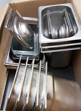 Bac alimentaire Inox Lot de 11 pièces de 3 tailles (voir détail annonce)