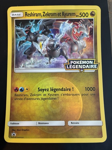 Carte pokémon jumbo reshiram - pokémon,