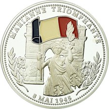 France, Médaille, Seconde Guerre Mondiale, Marianne Triomphante, FDC, Argent