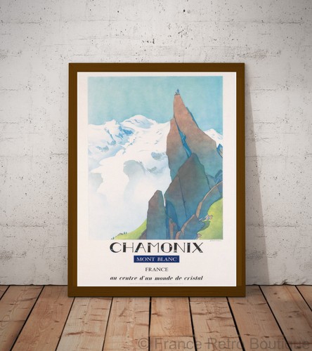 Poster affiche chamonix mont - chamonix,