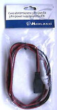 Câble D'Alimentation Midland Original Pour CB Midland 68-48 Et Intek Cod. 3050