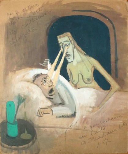Peinture gouache madeleine - peinture, de