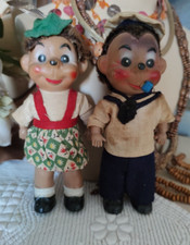 Très jolies poupées anciennes hérissons - Micki de Steiff  - 17 cm -