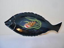 Ancien plat vide poche poisson coquillage faïence Henriot Quimper Guy Trévoux