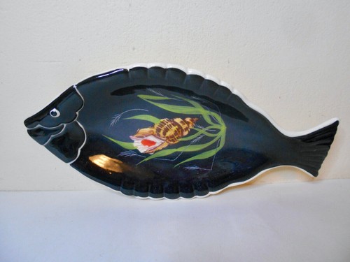Ancien plat vide - poche, poisson