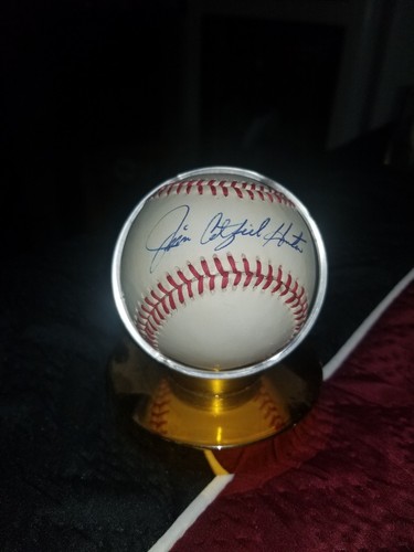 Jim catfish hunter autographed - hunter,