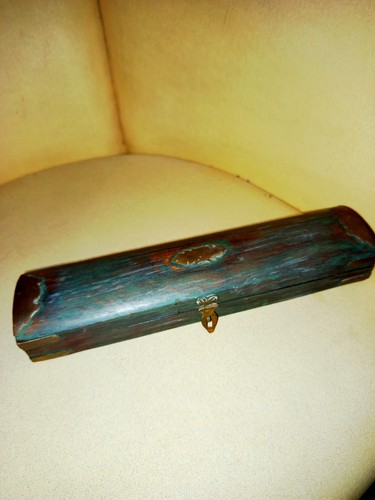 Coffret bois patiné - coffret,