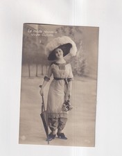 F3886) La mode nouvelle - JUPE CULOTTE - Femme en mode ancienne - très ancien...