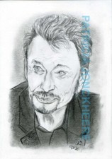 Johnny hallyday portrait - portrait,