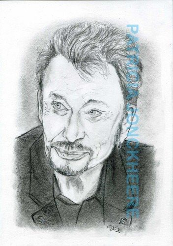 Johnny hallyday portrait - hallyday,