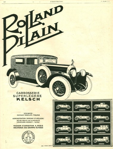 Publicité ancienne automobile