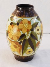 Vase ART DECO Charles CATTEAU KERAMIS LA LOUVIERE '' les maronniers''
